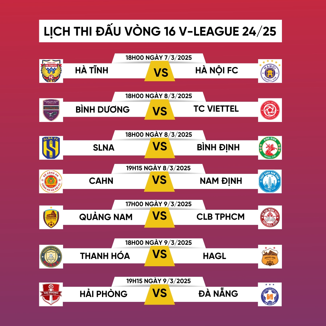 Hướng dẫn xem lịch thi đấu bóng đá V-League