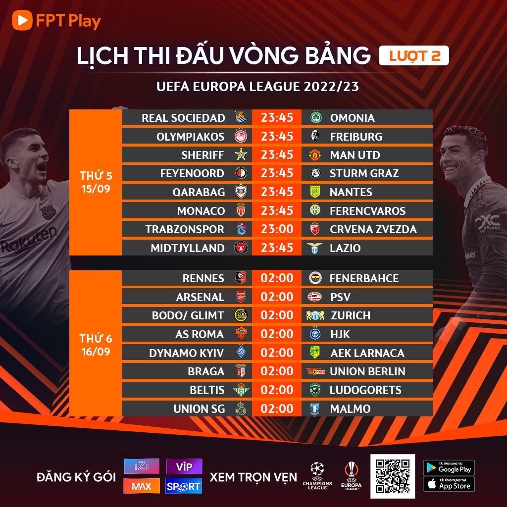 Tổng quan về lịch thi đấu UEFA Europa League